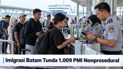 Imigrasi Batam Tunda 1.009 PMI Nonprosedural