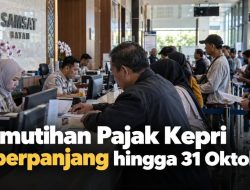 Pemutihan Pajak Kepri Diperpanjang hingga 31 Oktober