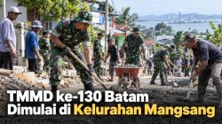 TMMD ke-130 Batam Dimulai di Kelurahan Mangsang